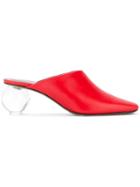 Neous Square Tip Mules - Red