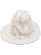 Ami Alexandre Mattiussi Rib-knitted Bucket Hat - White