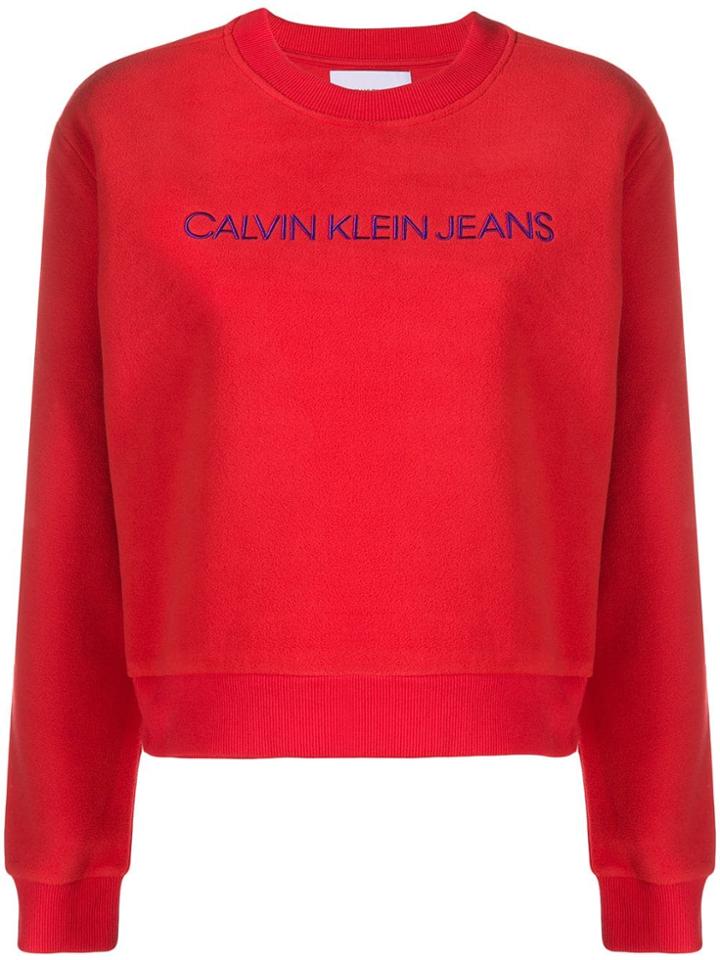 Calvin Klein Jeans Embroidered Logo Sweatshirt