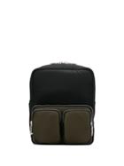 Prada Multi Pocket Military Backpack - Black