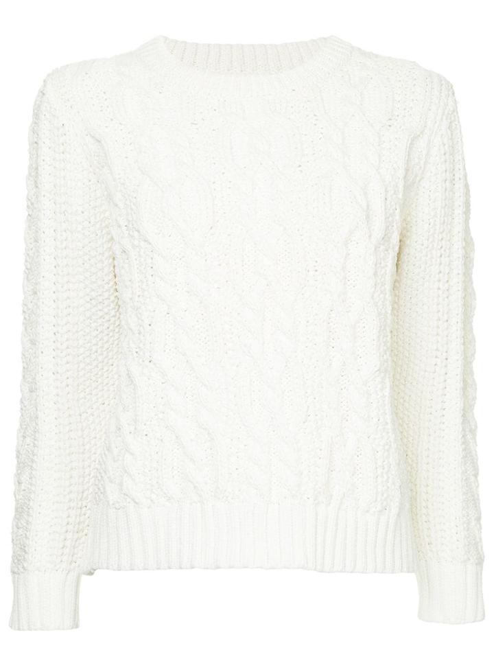 Coohem Cable Knit Jumper - White