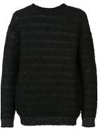 John Elliott Float Knit Jumper, Men's, Size: Medium, Black, Nylon/alpaca