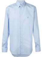 Etro Button Down Shirt, Men's, Size: 40, Blue, Cotton/spandex/elastane