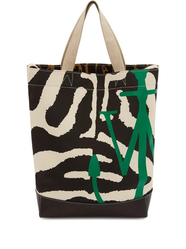 Jw Anderson Anchor Logo Tote Bag - White