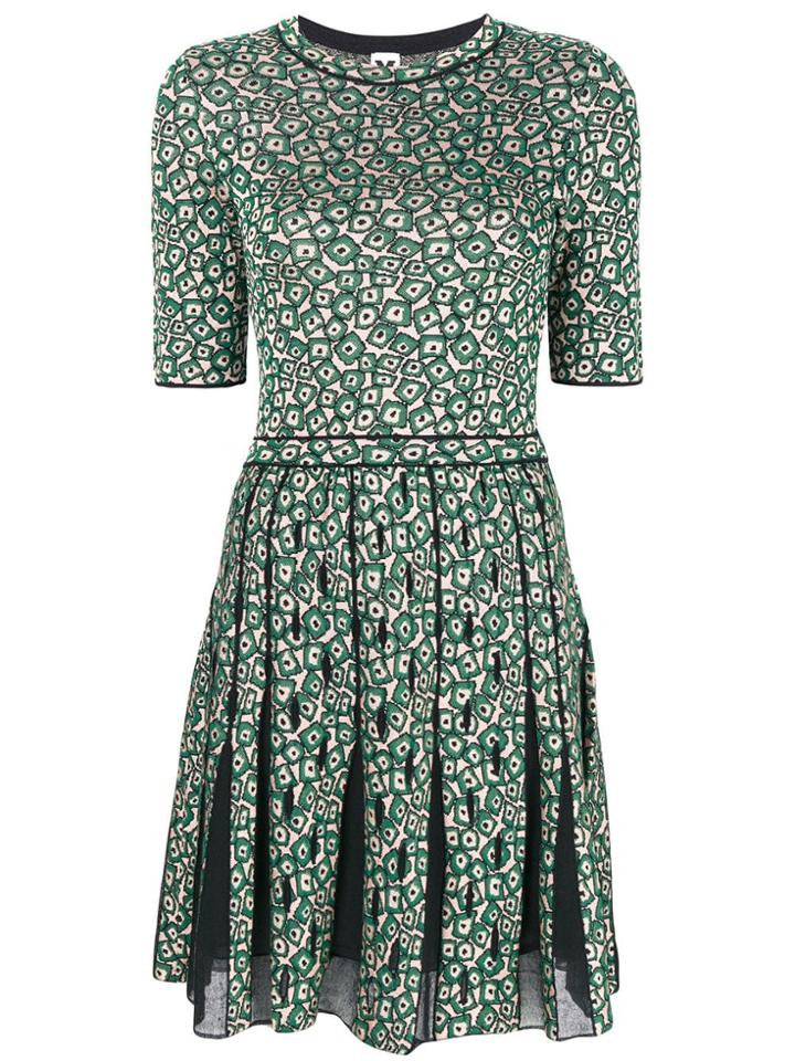 M Missoni Print Short Dress - Green