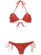 Lygia & Nanny Zaira Triangle Top Bikini Set - Red