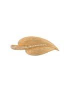 Christian Dior Vintage Leaf Brooch - Gold
