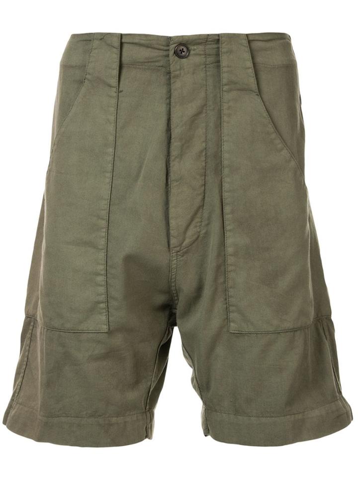 Bassike Straight-leg Bermuda Shorts - Green