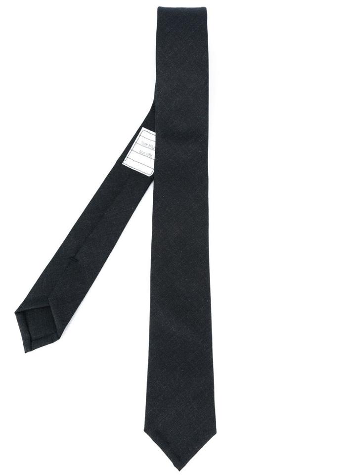 Thom Browne 120's Plain Weave Classic Tie - Grey