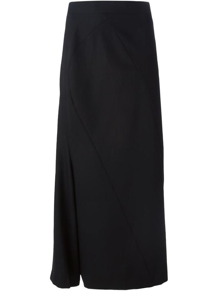 Junya Watanabe Comme Des Garçons High Waisted Maxi Skirt, Women's, Size: Small, Black, Silk/cupro/wool