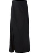 Junya Watanabe Comme Des Garçons High Waisted Maxi Skirt, Women's, Size: Small, Black, Silk/cupro/wool