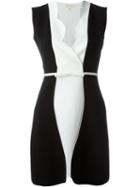 Giambattista Valli Scalloped Collar Fitted Dress
