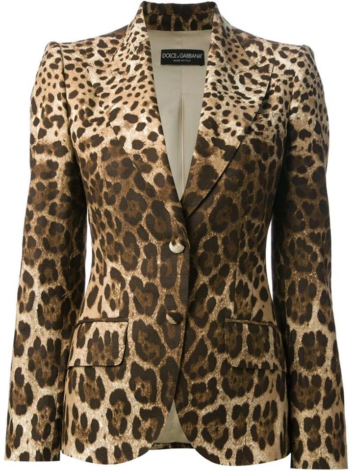 Dolce & Gabbana Leopard Print Blazer