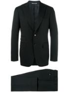 Canali Two Piece Suit, Men's, Size: 52, Black, Wool/cupro