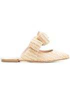 Polly Plume Kiki Bow Slippers - Nude & Neutrals