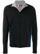 Z Zegna Side Stripe Cardigan - Blue