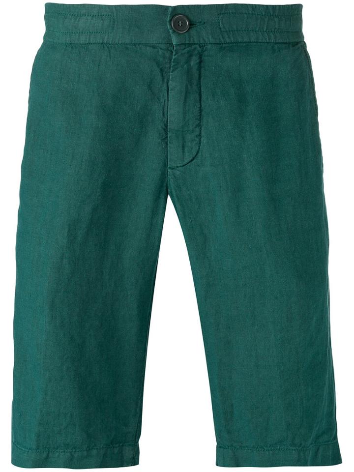 Z Zegna - Deck Shorts - Men - Linen/flax - M, Green, Linen/flax