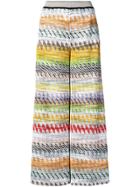 Missoni Embroidered Palazzo Trousers - White