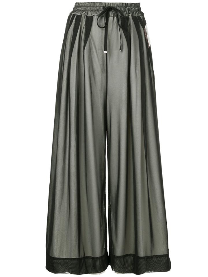 Maison Mihara Yasuhiro Drawstring Layered Skirt - Black