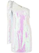 Amen Sequined One-sleeve Dress - Pink