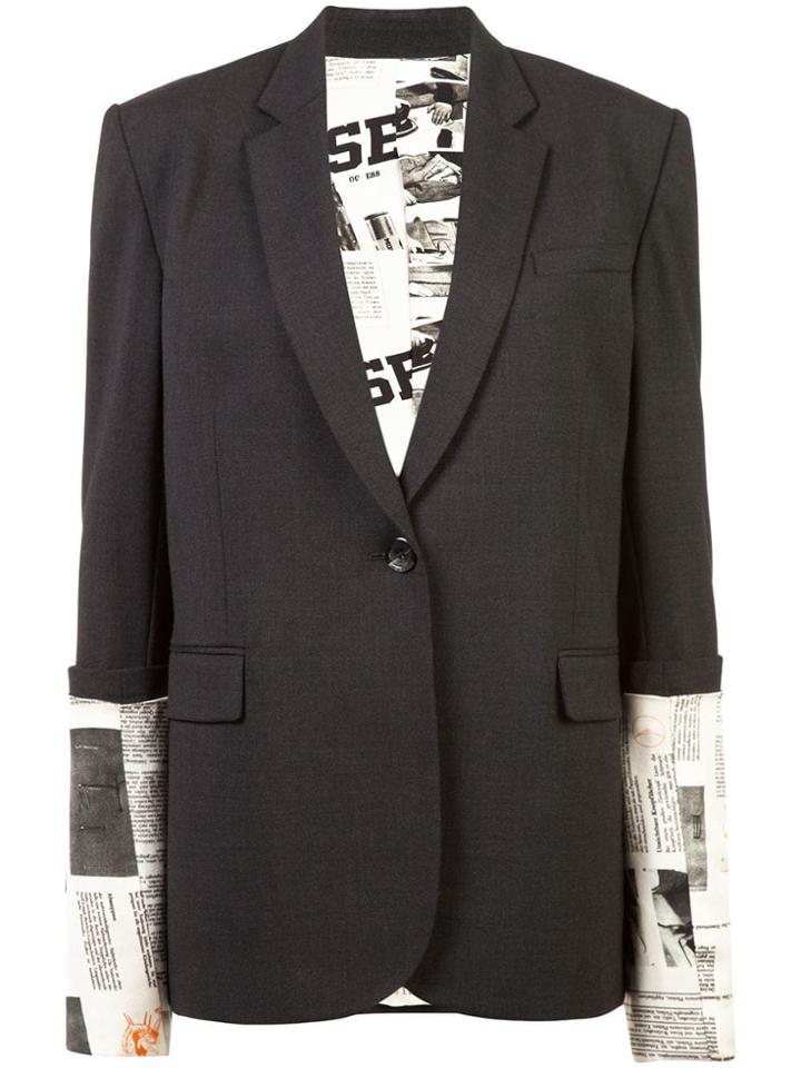 Monse Book Print Sleeves Blazer - Unavailable