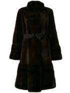 Liska Shirley Belted Coat - Brown