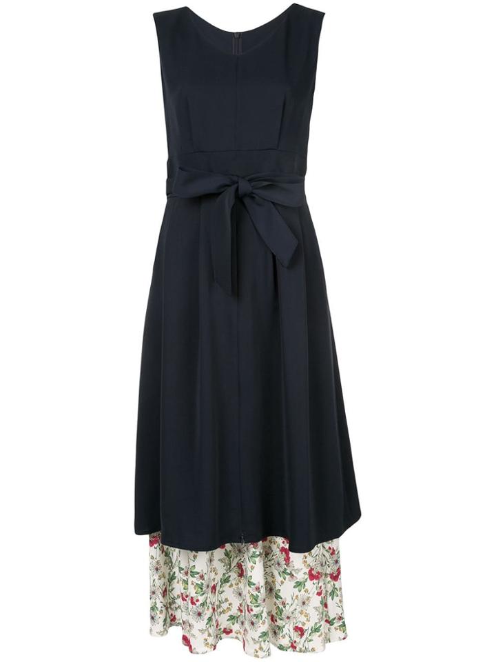 Loveless Layered Midi Dress - Blue