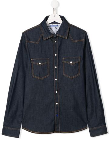 Jacob Cohen Junior Teen Western Denim Shirt - Blue