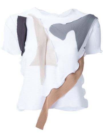 Kotohayokozawa Contrast Panel Short Sleeve T-shirt