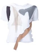 Kotohayokozawa Contrast Panel Short Sleeve T-shirt