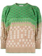 Vivetta Floral Motif Jumper - Green