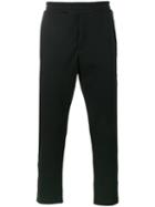 Alexander Mcqueen - Zip Detailed Skull Patch Tapered Trousers - Men - Cotton - Xs, Black, Cotton