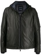 Herno Hooded Zip-up Jacket - Black