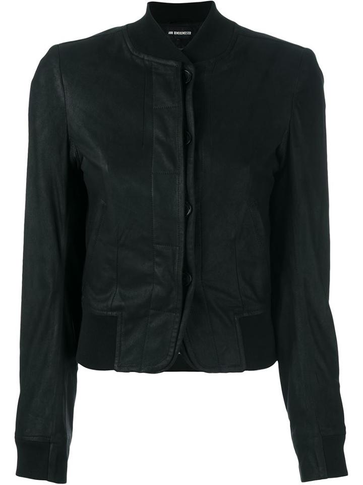 Ann Demeulemeester Cropped Bomber Jacket