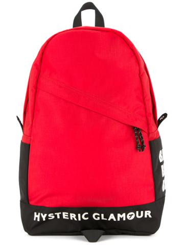 Hysteric Glamour Logo Zipped Backpack - Red