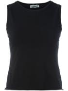 Jil Sander Vintage Fitted Tank Top, Women's, Size: Medium, Black