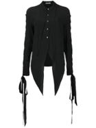 Jw Anderson Lace Up Sleeve Blouse - Black