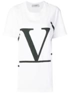 Valentino Deconstructed Vlogo T-shirt - White