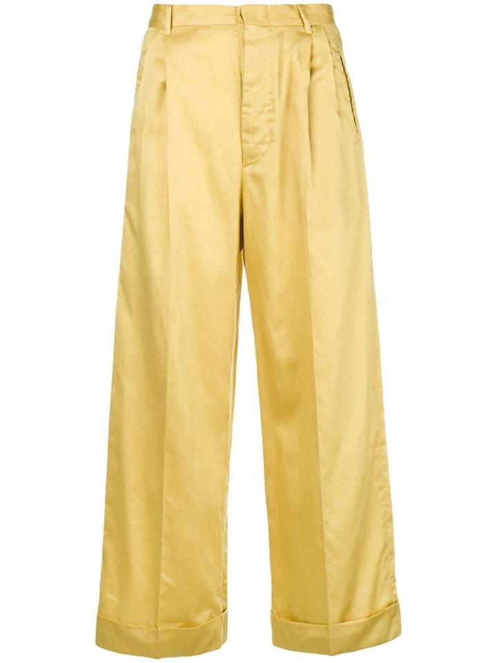 Romeo Gigli Pre-owned Straight-leg Trousers - Yellow