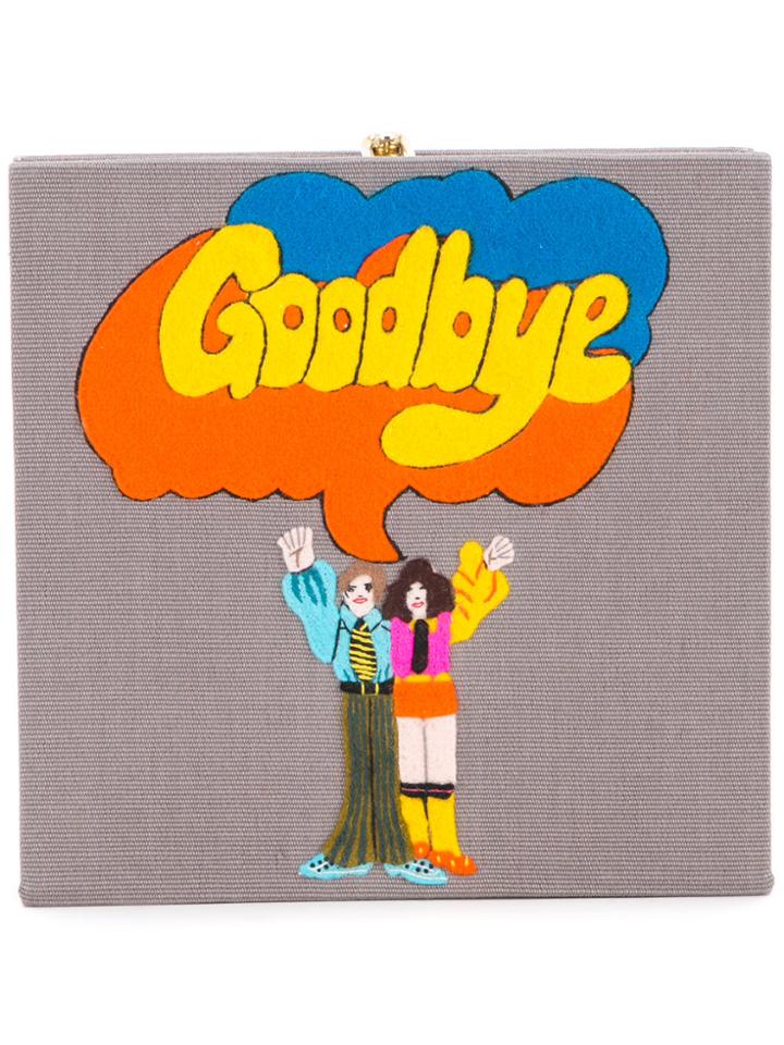 Olympia Le-tan Portrait Book Clutch - Grey