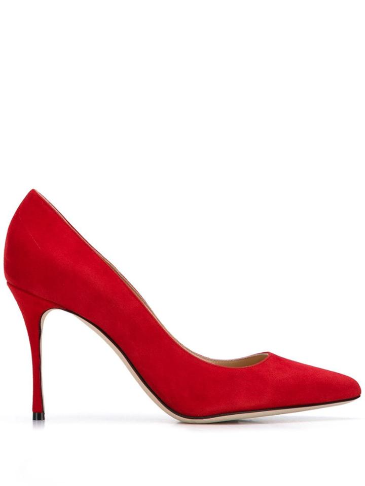 Sergio Rossi Vernice Pumps - Red