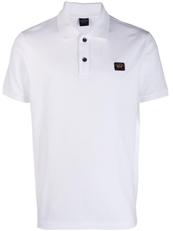 Paul & Shark Polo Shirt With Logo Patch - White