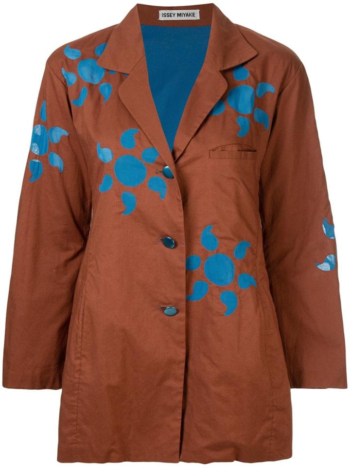 Issey Miyake Vintage Sun Pattern Loose Jacket - Brown