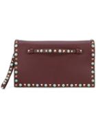 Valentino 'rockstud Rolling' Clutch, Women's, Pink/purple