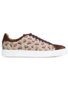 Louis Leeman Stamped Low Top Sneakers