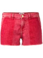 Frame Denim - Cutoff Shorts - Women - Cotton/polyester/spandex/elastane - 28, Red, Cotton/polyester/spandex/elastane