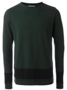 Marni Two Tone Jumper, Men's, Size: 50, Green, Spandex/elastane/wool