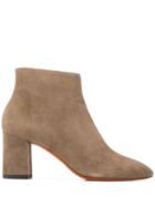 Santoni Pointed Toe Ankle Boots - Grey