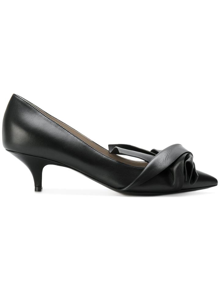 No21 Tie Detail Pumps - Black
