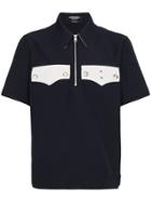 Calvin Klein 205w39nyc Half Zip Pocket Shirt - Blue